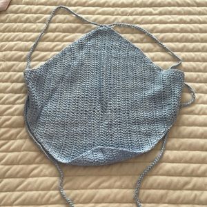 Princess Polly Blue Crochet Top